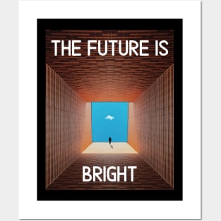 THE FUTURE IS BRIGHT Graduation school Posters and Art